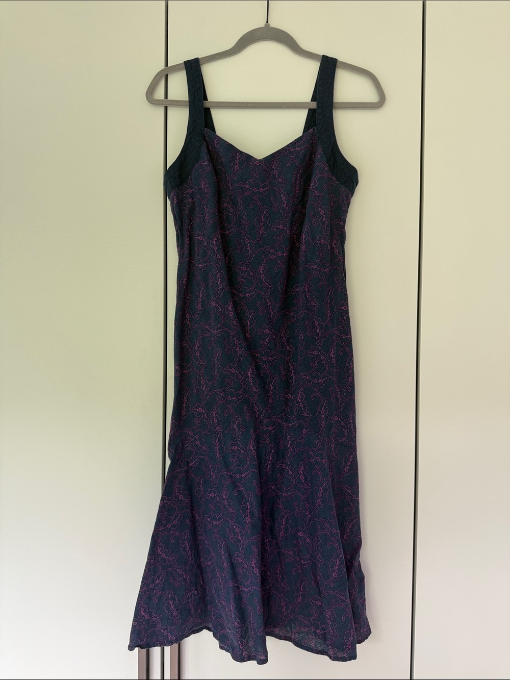 Patagonia Navy Dress with Pink Print
